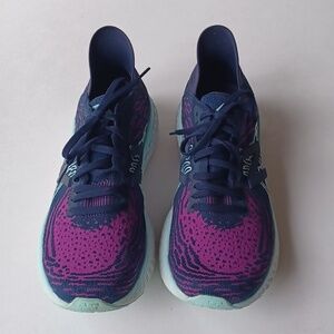 New Balance Fresh Foam Sneakers 1080P10 SZ 10.5 Navy Purple Athletic Shoes
